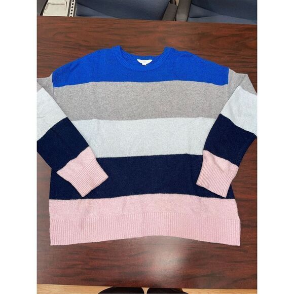 Time & Tru Royal Spice Stripe Sweater- XXXL - Picture 1 of 7